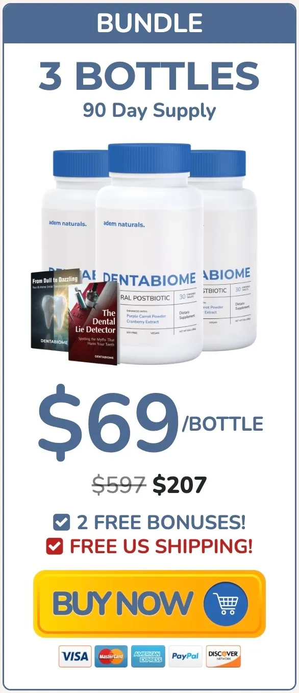 DentaBiome 3 bottles